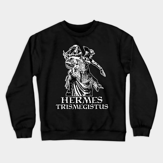 Hermes Trismegistus - Thoth and Hermes Hermeticism Design Crewneck Sweatshirt by Occult Designs